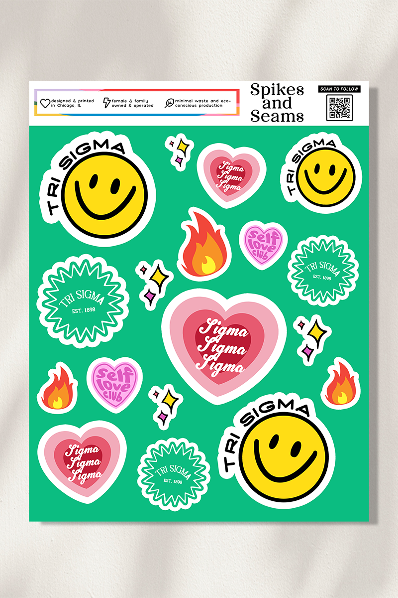 Sticker Sheet #14 - Tri Sigma