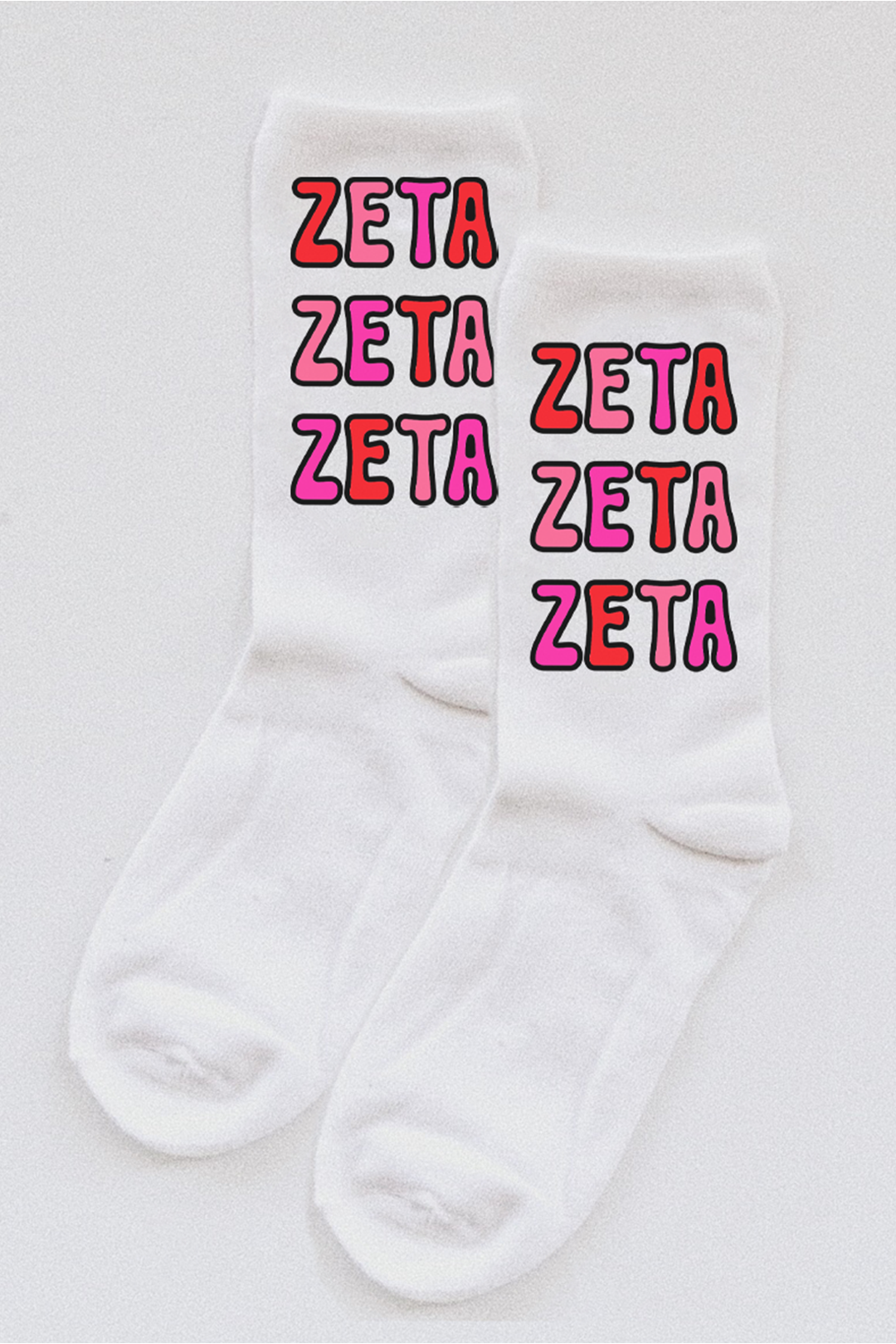 Pink Bubble Text socks