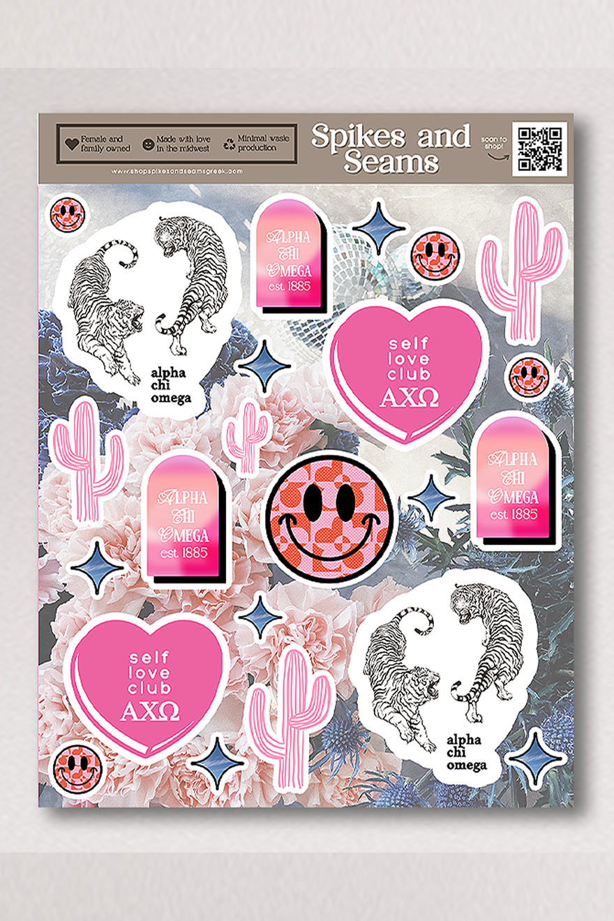 Sticker Sheet #18 - Alpha Chi Omega