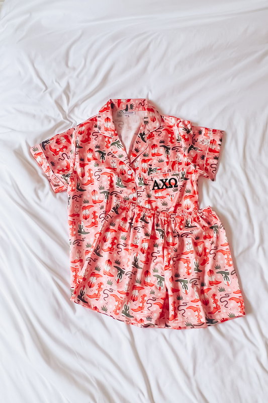 Greek Letter Cowboy Pajamas