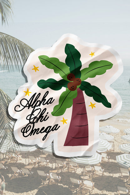 Waterproof Palm Tree Sorority Sticker