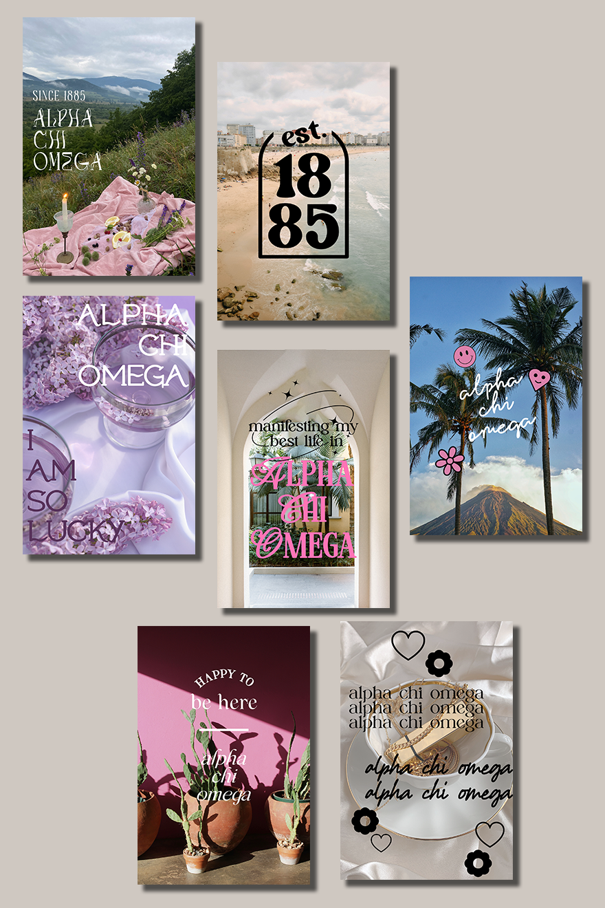 Collage Kit #5 - Alpha Chi Omega