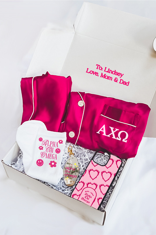 Pink Berry Pajamas Gift Box - Alpha Chi Omega
