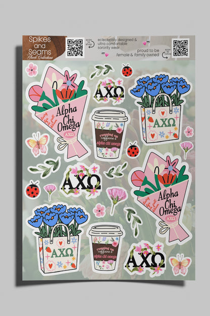Flower Market Sorority sticker set #21