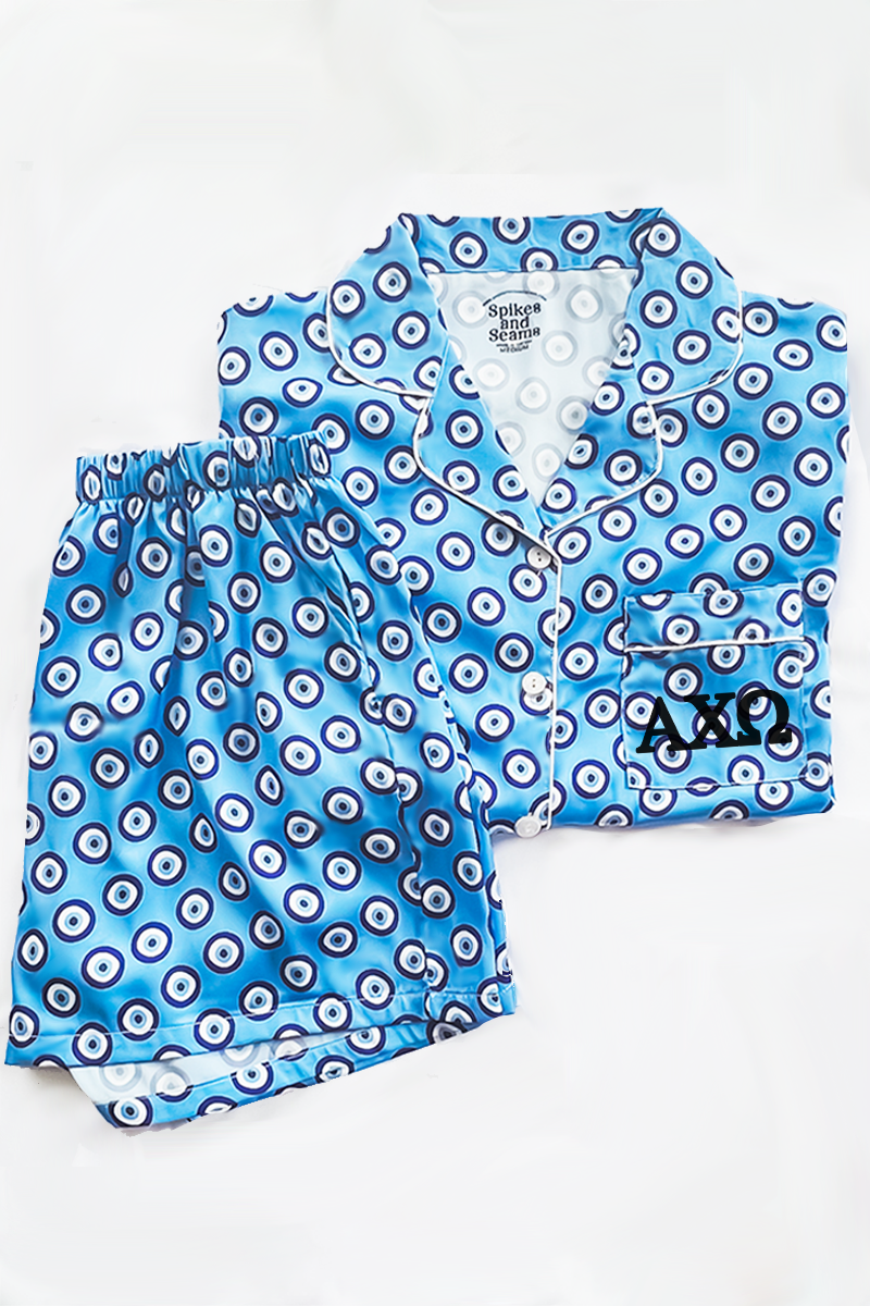 Greek Letter Evil Eye Pajamas - Alpha Chi Omega