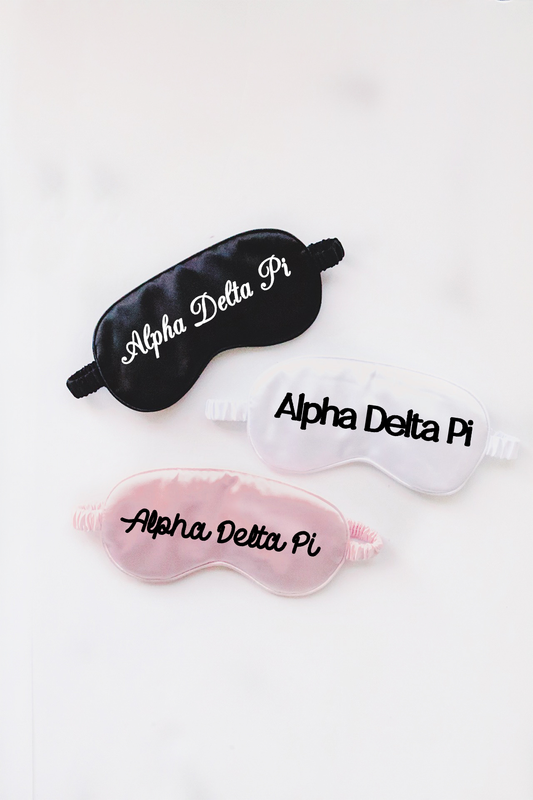 Custom Sleep Mask - Black, White, & Pink