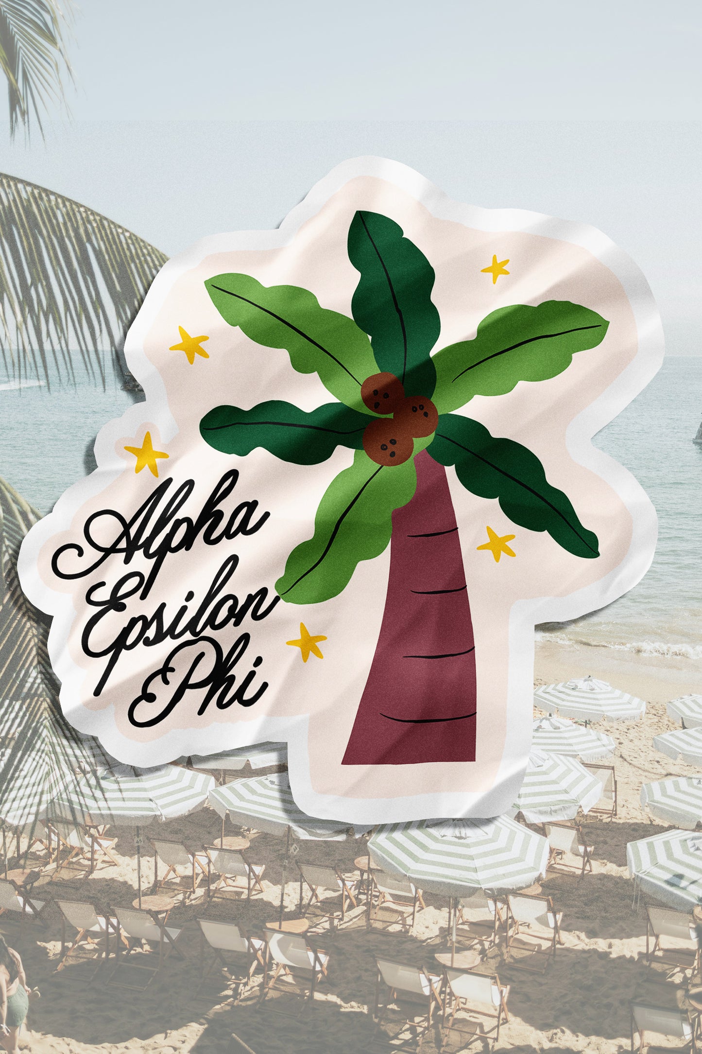 Waterproof Palm Tree Sorority Sticker