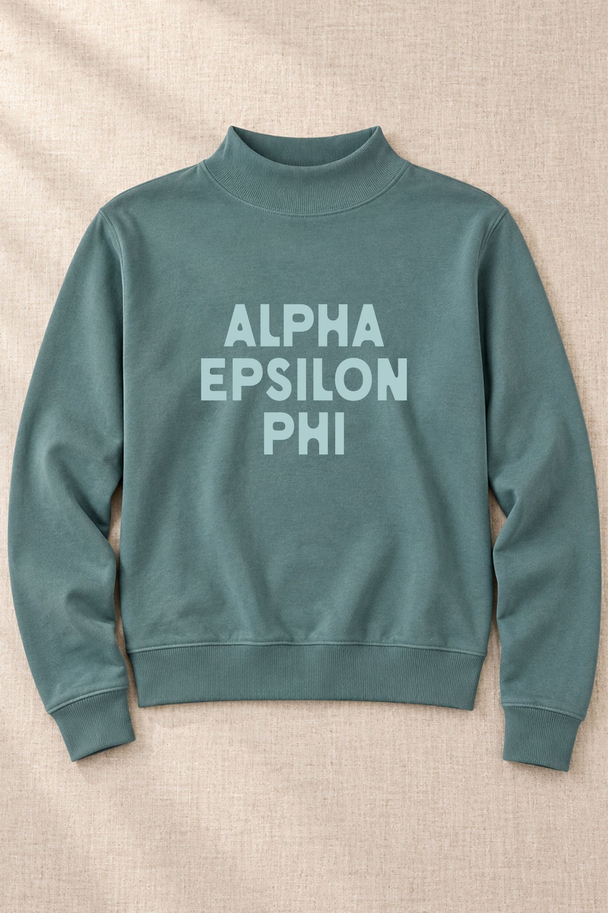 Green Sorority Mockneck