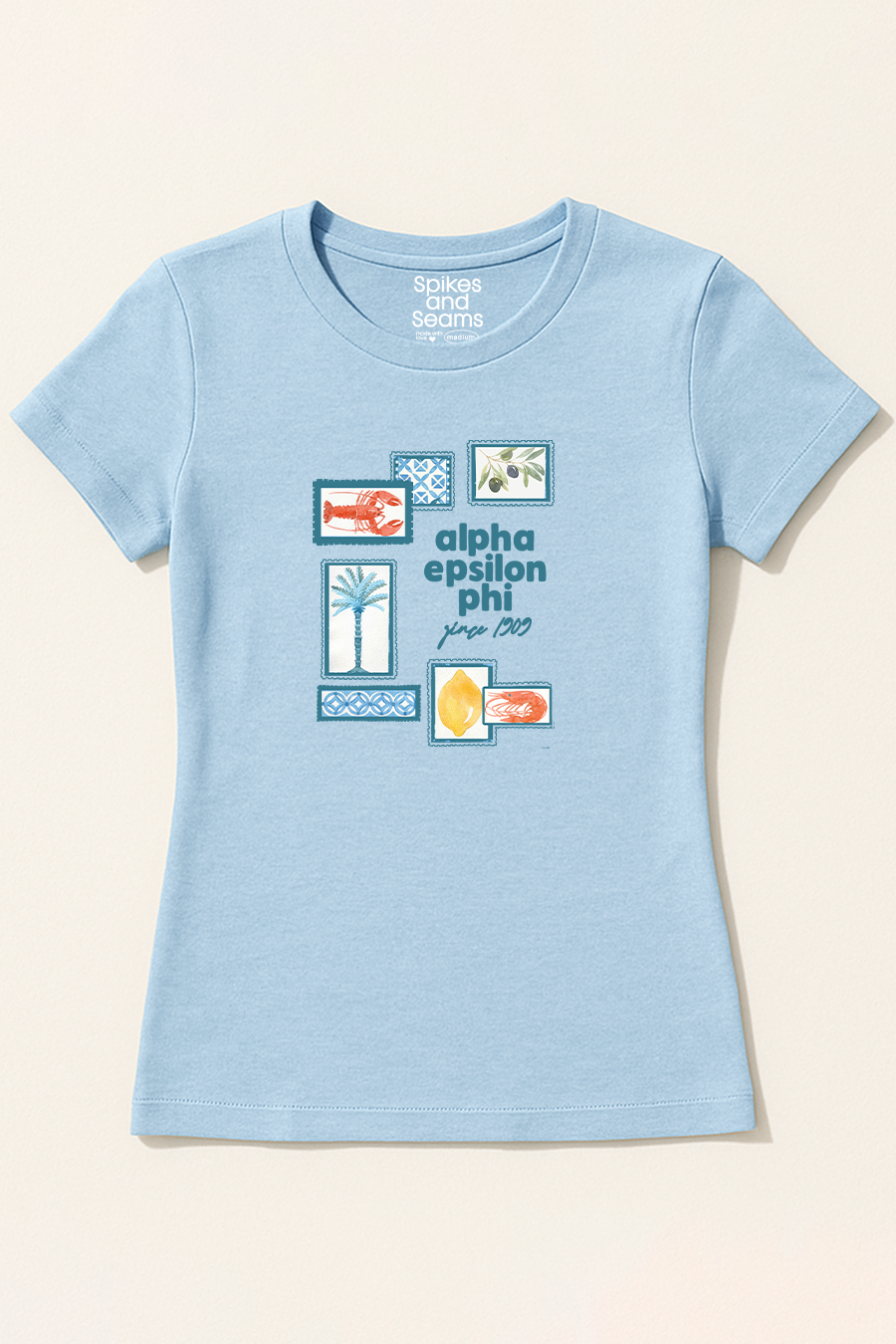 Light Blue Mediterranean Tee - Alpha Epsilon Phi