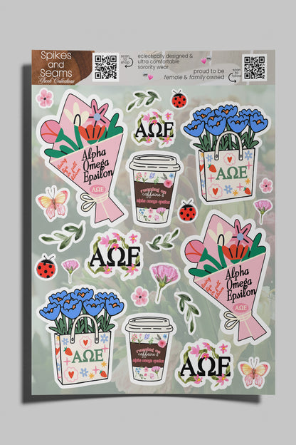 Flower Market Sorority sticker set #21
