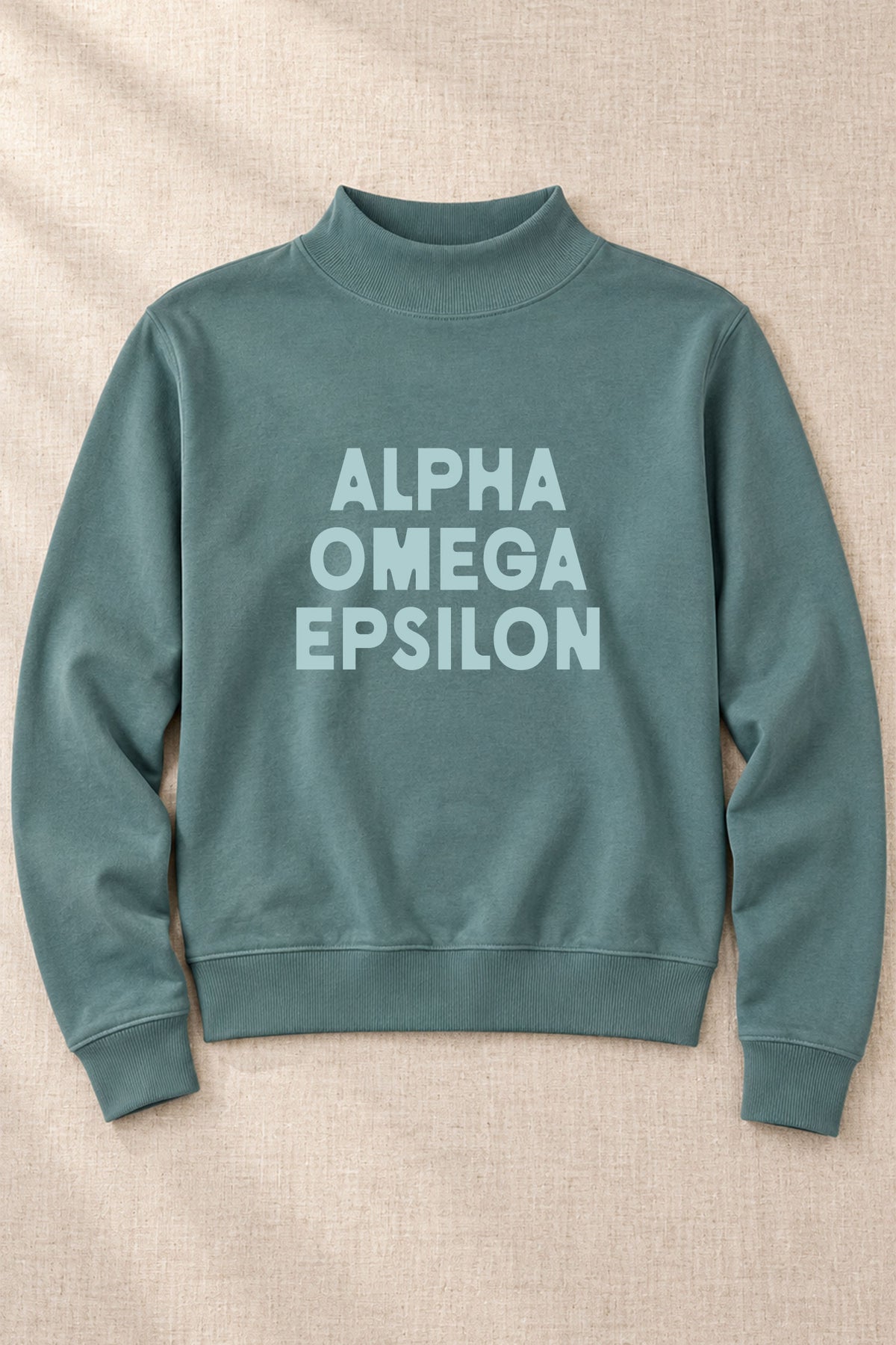 Green Sorority Mockneck