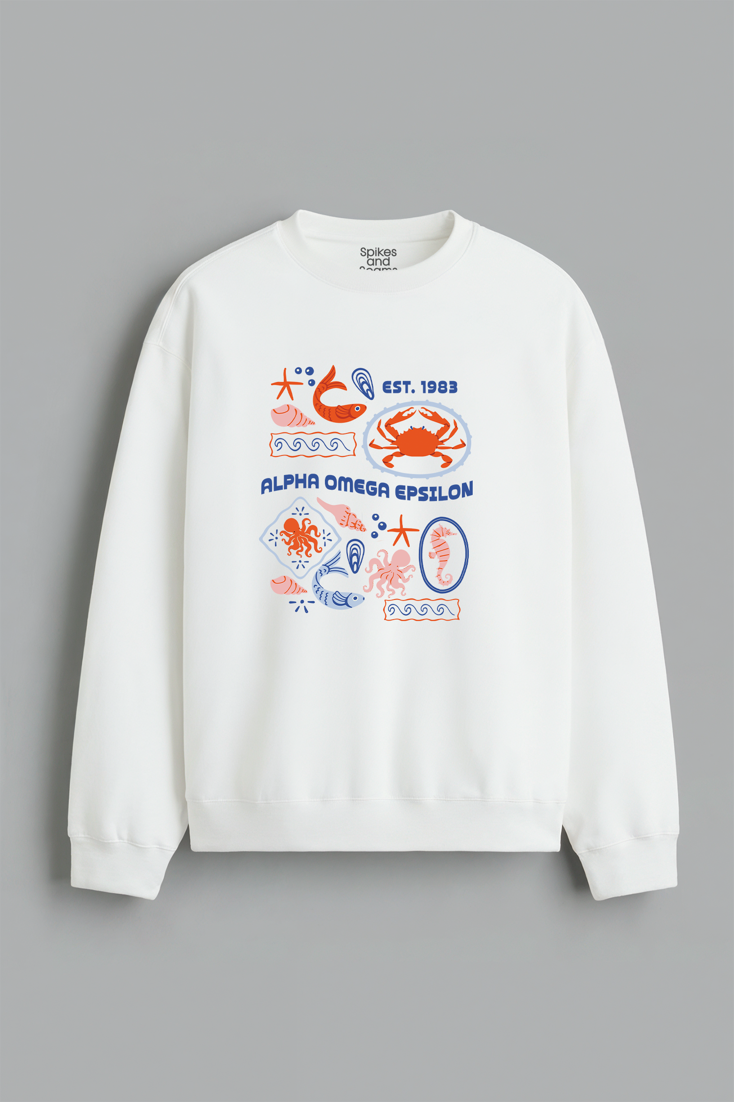 Sorority Ocean Crewneck - Alpha Omega Epsilon