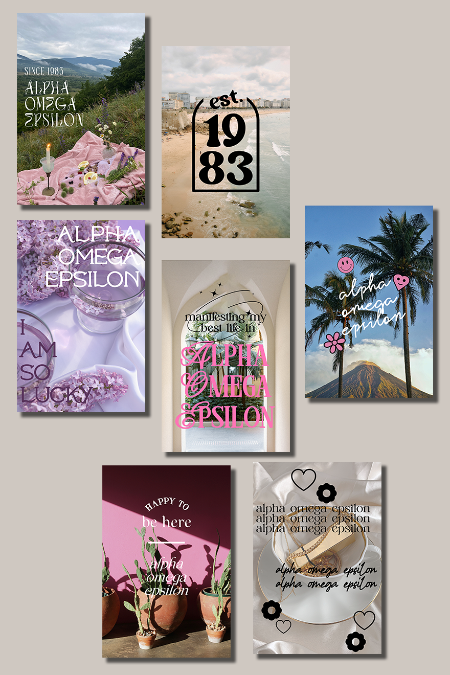 Collage Kit #5 - Alpha Omega Epsilon