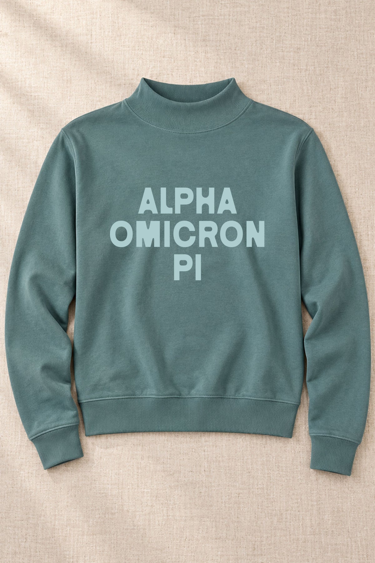 Green Sorority Mockneck