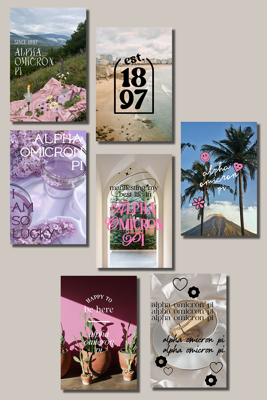 Collage Kit #5 - Alpha Omicron Pi