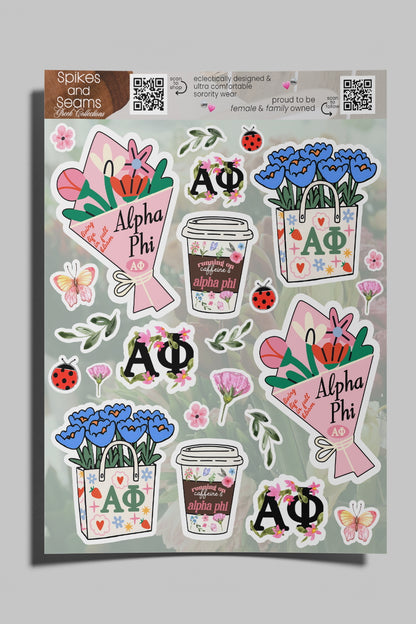 Flower Market Sorority sticker set #21