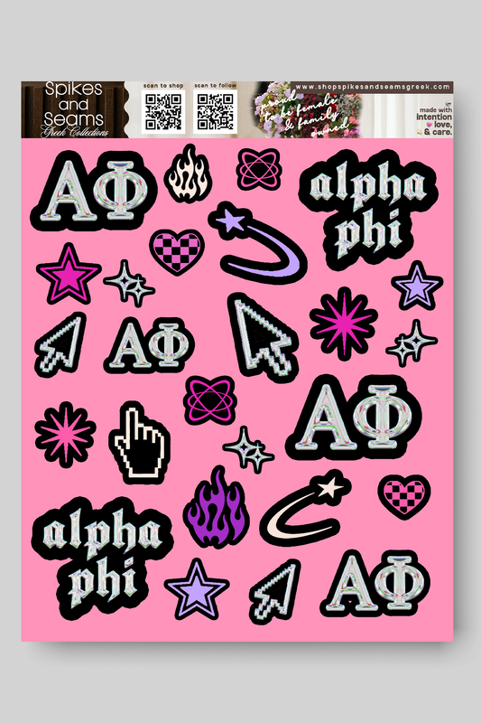 Sorority Sticker Sheet #24 - Alpha Phi
