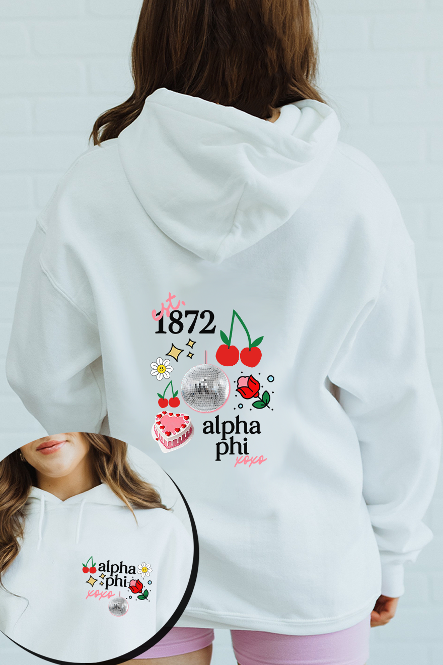 Disco hoodie - Alpha Phi