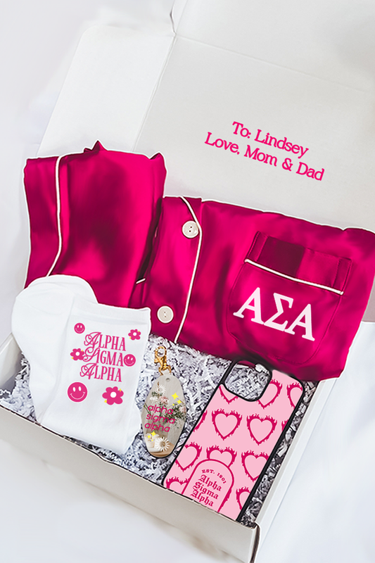 Pink Berry Pajamas Gift Box - Alpha Sigma Alpha