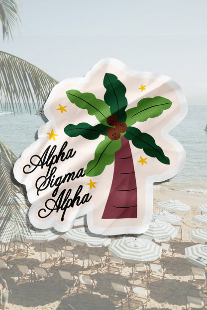 Waterproof Palm Tree Sorority Sticker