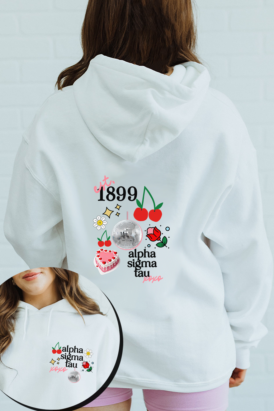 Disco hoodie - Alpha Sigma Tau
