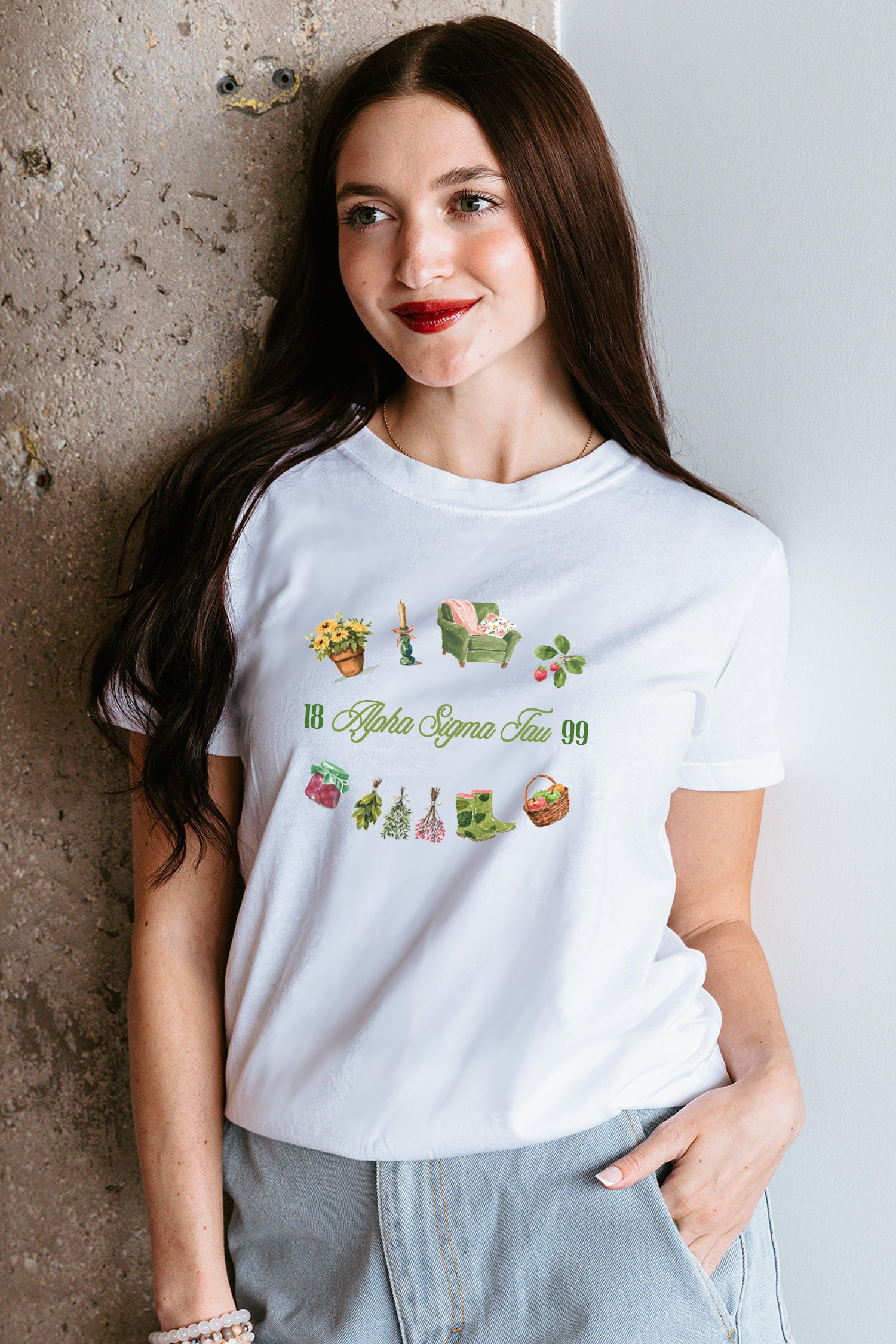 Cozy Cottage tee - Alpha Sigma Tau