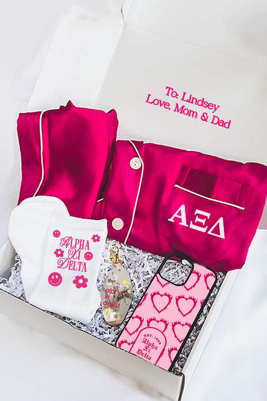 Pink Berry Pajamas Gift Box - Alpha Xi Delta