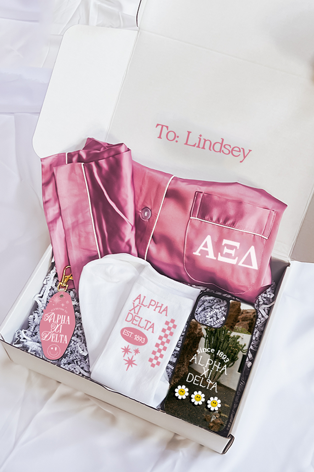 Purple Pajamas Gift Box - Alpha Xi Delta