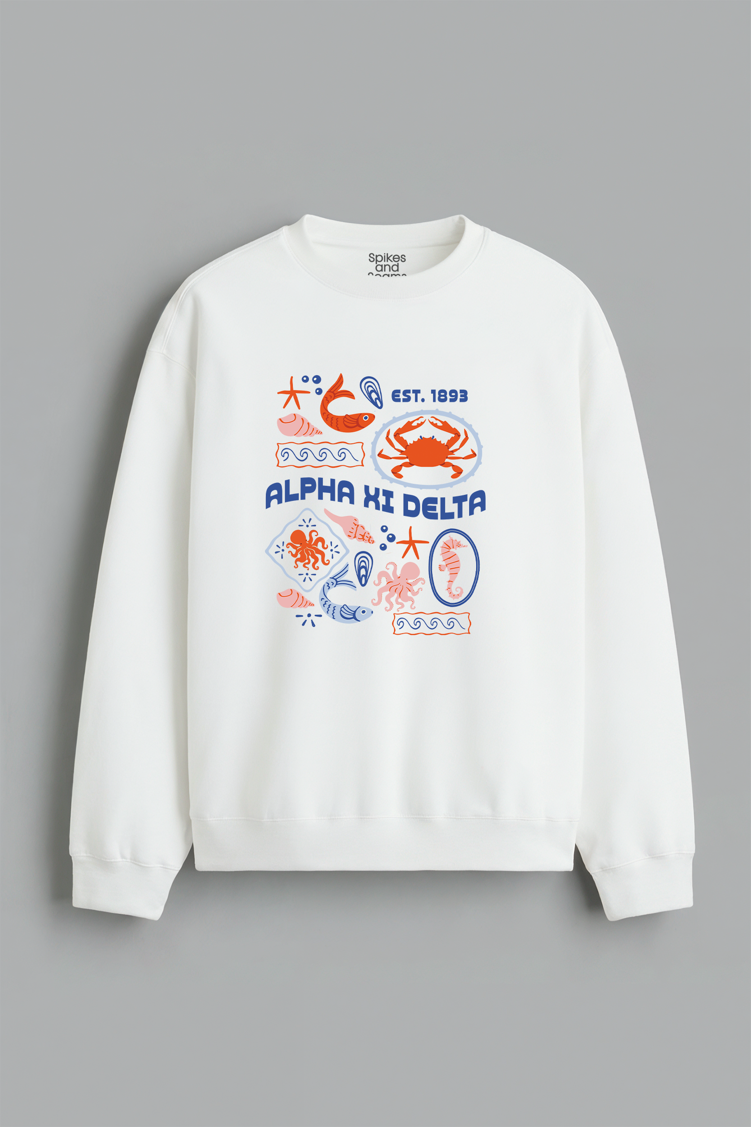 Sorority Ocean Crewneck - Alpha Xi Delta