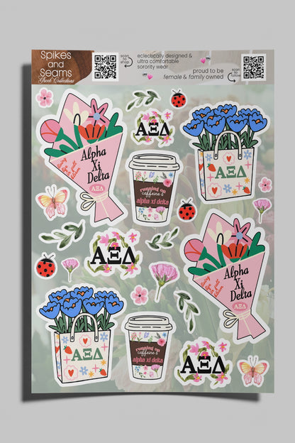 Flower Market Sorority sticker set #21