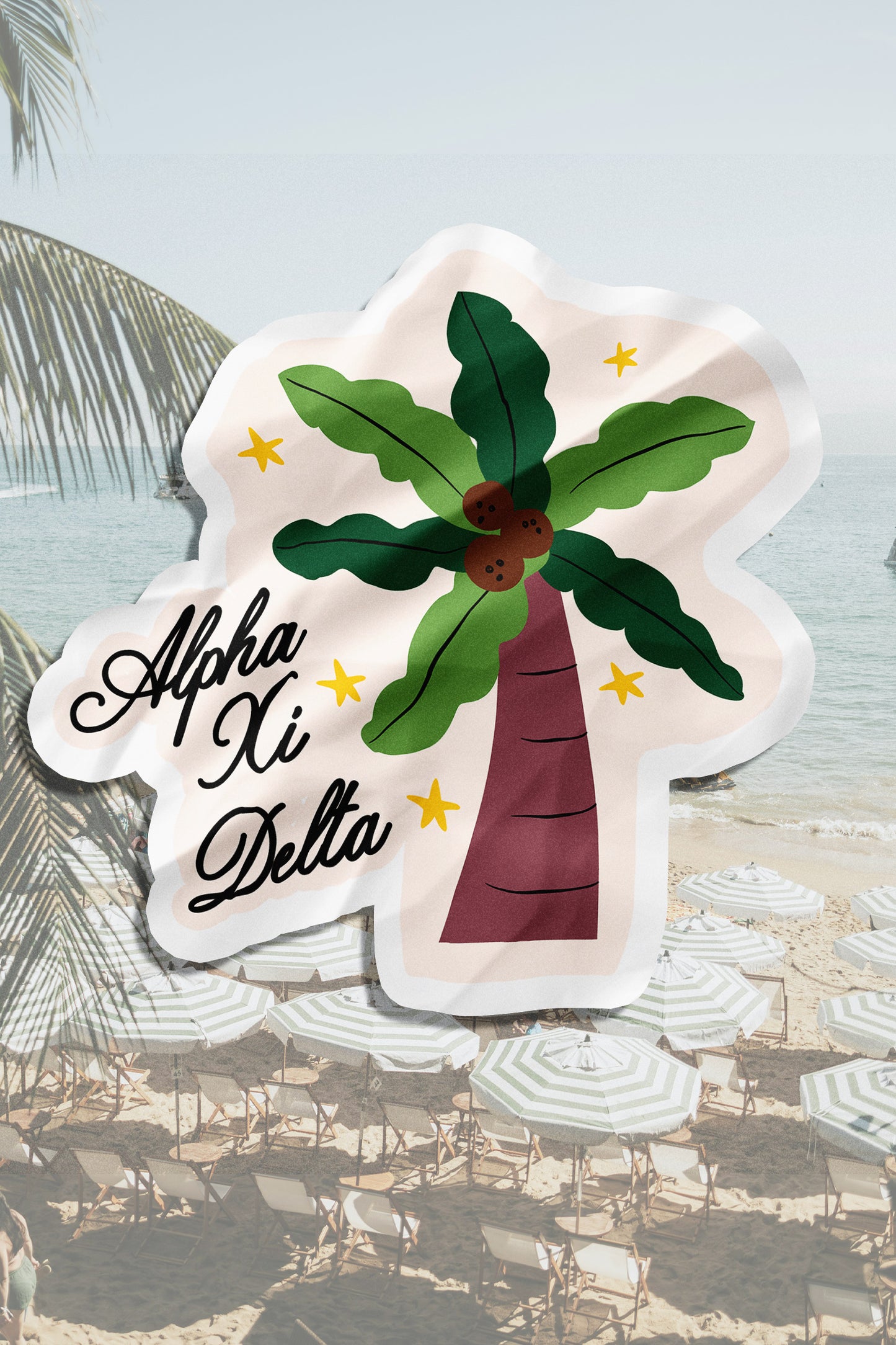 Waterproof Palm Tree Sorority Sticker