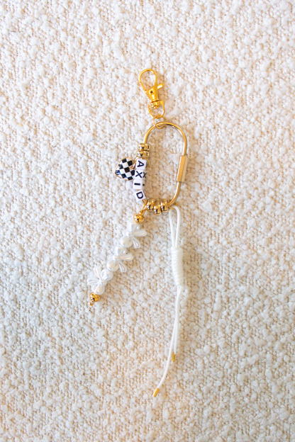 Gold Sorority Keychain Bag Charm