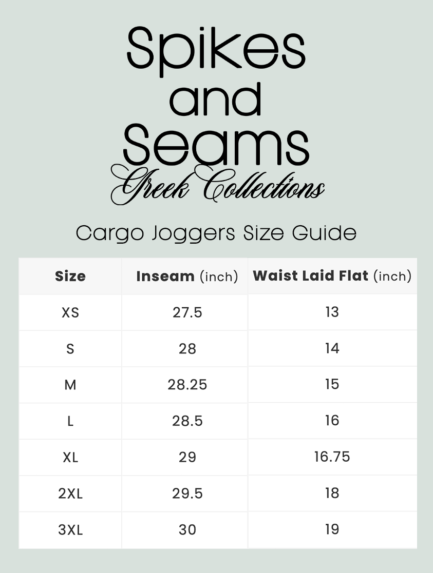 Cozy Cottage Cargo Joggers - Tri Sigma