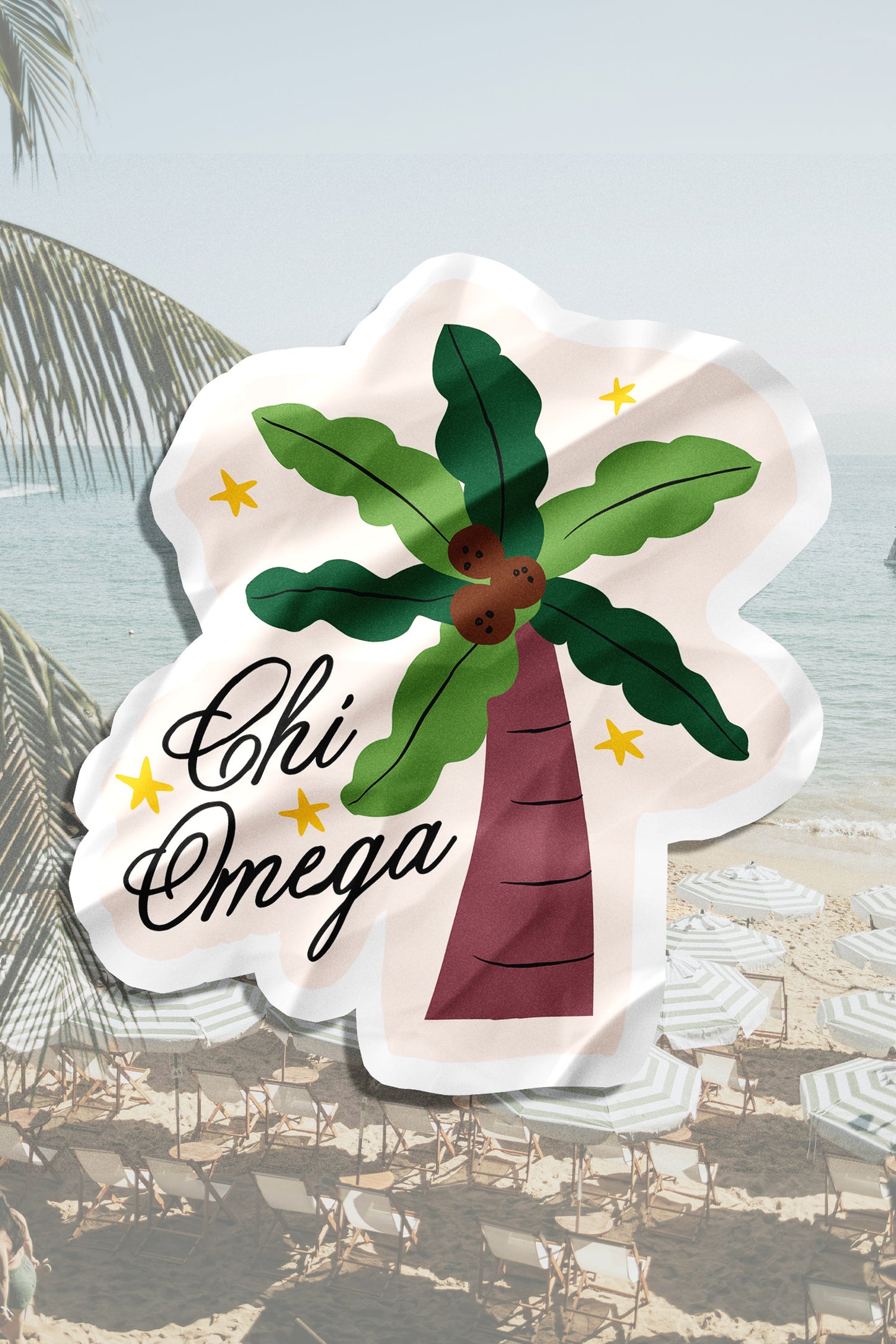 Waterproof Palm Tree Sorority Sticker