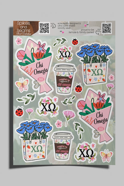 Flower Market Sorority sticker set #21