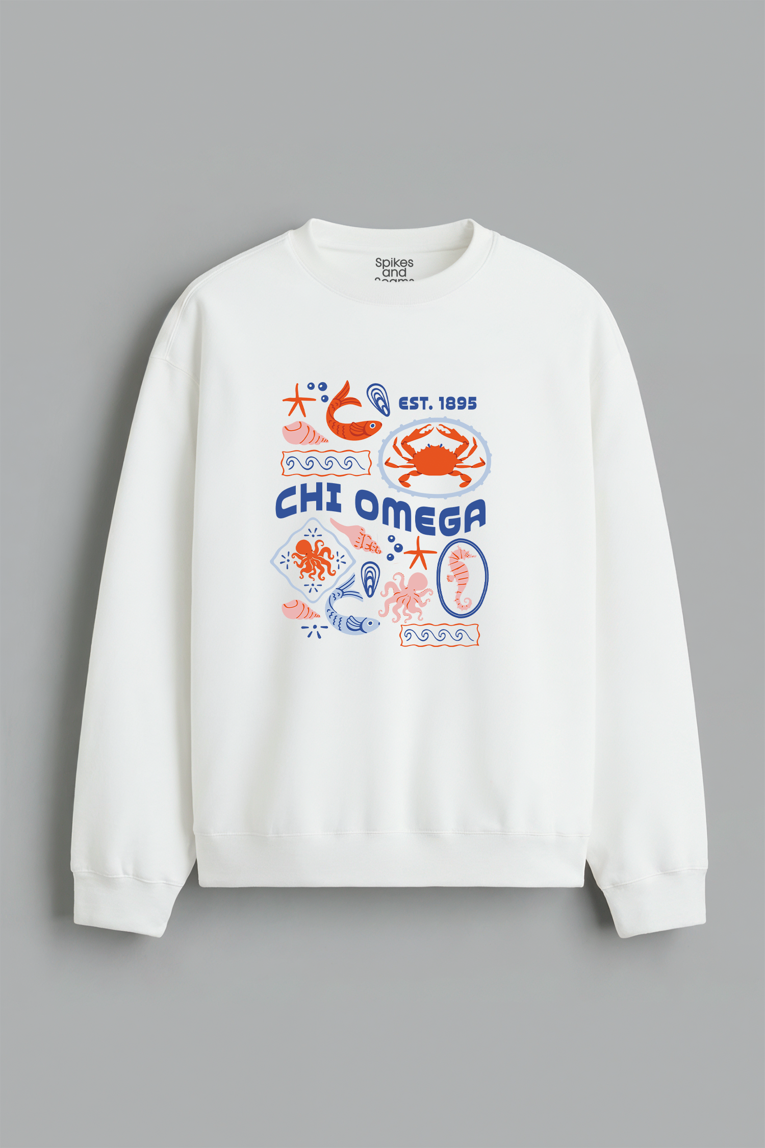 Sorority Ocean Crewneck - Chi Omega
