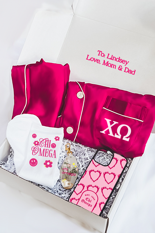Pink Berry Pajamas Gift Box - Chi Omega