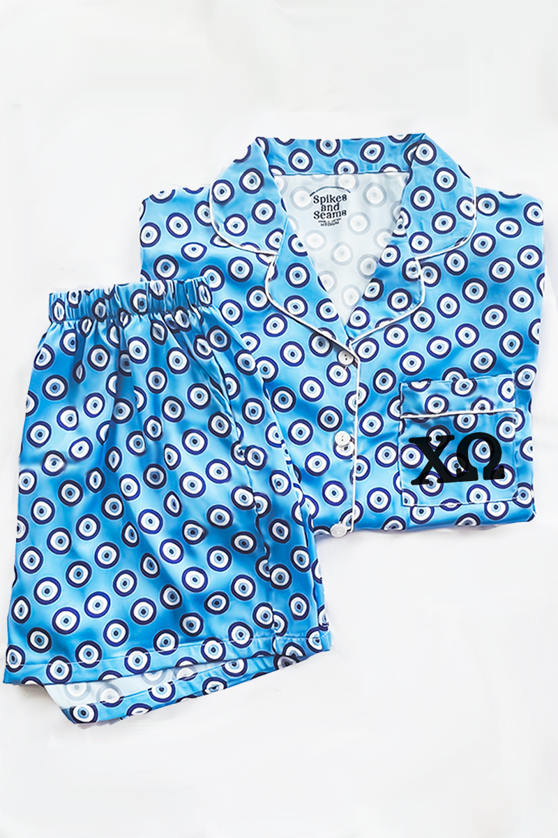 Greek Letter Evil Eye Pajamas - Chi Omega