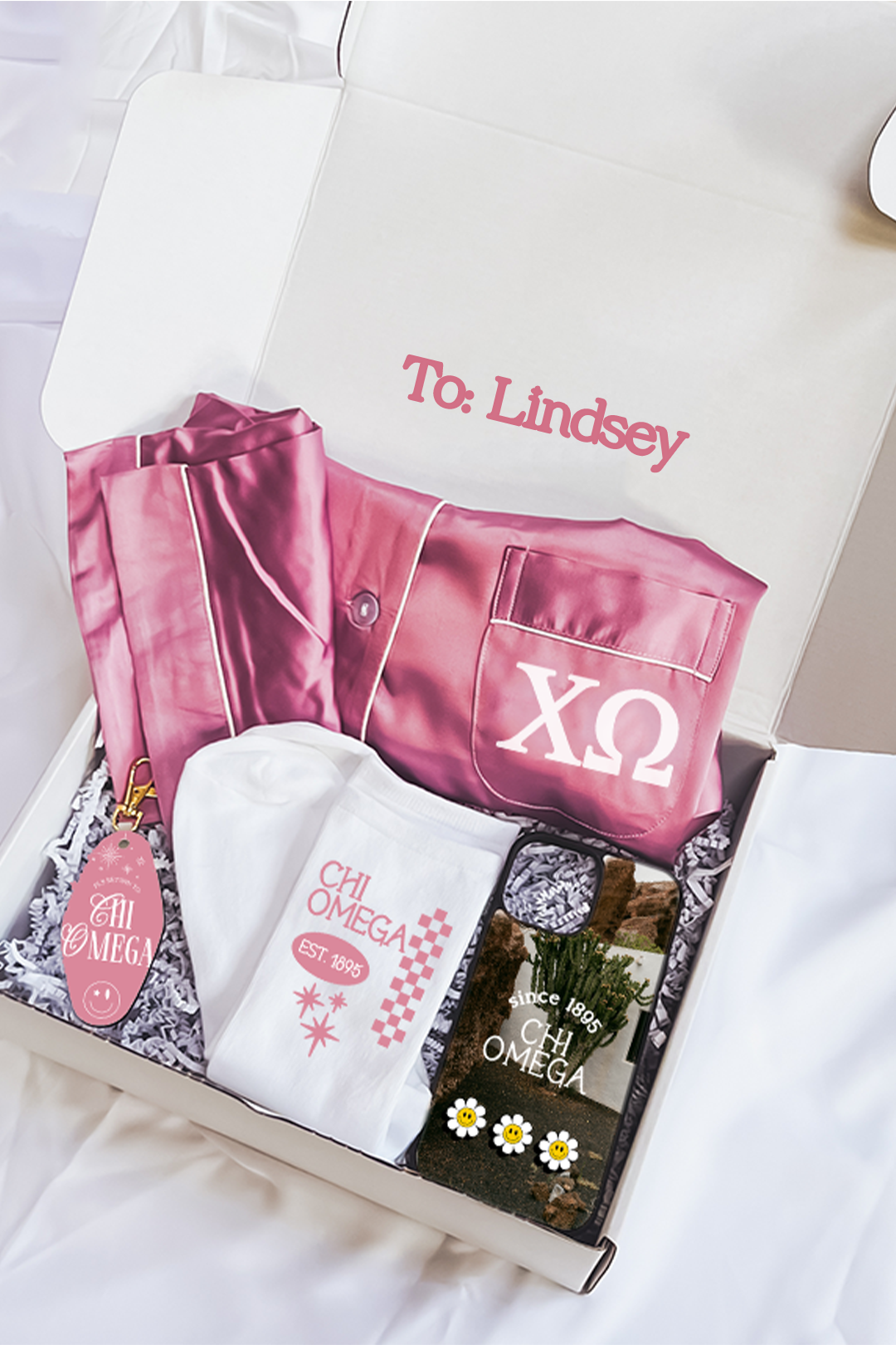 Purple Pajamas Gift Box - Chi Omega