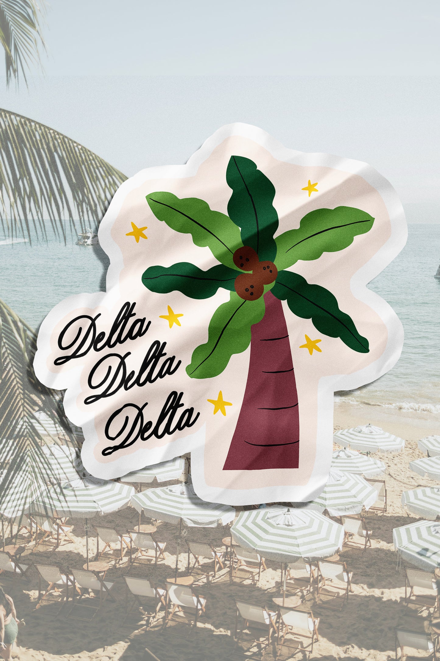 Waterproof Palm Tree Sorority Sticker
