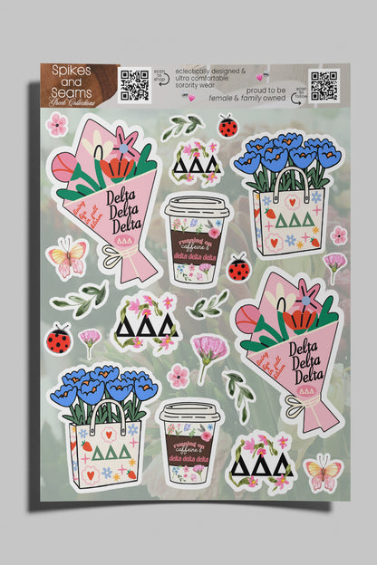 Flower Market Sorority sticker set #21