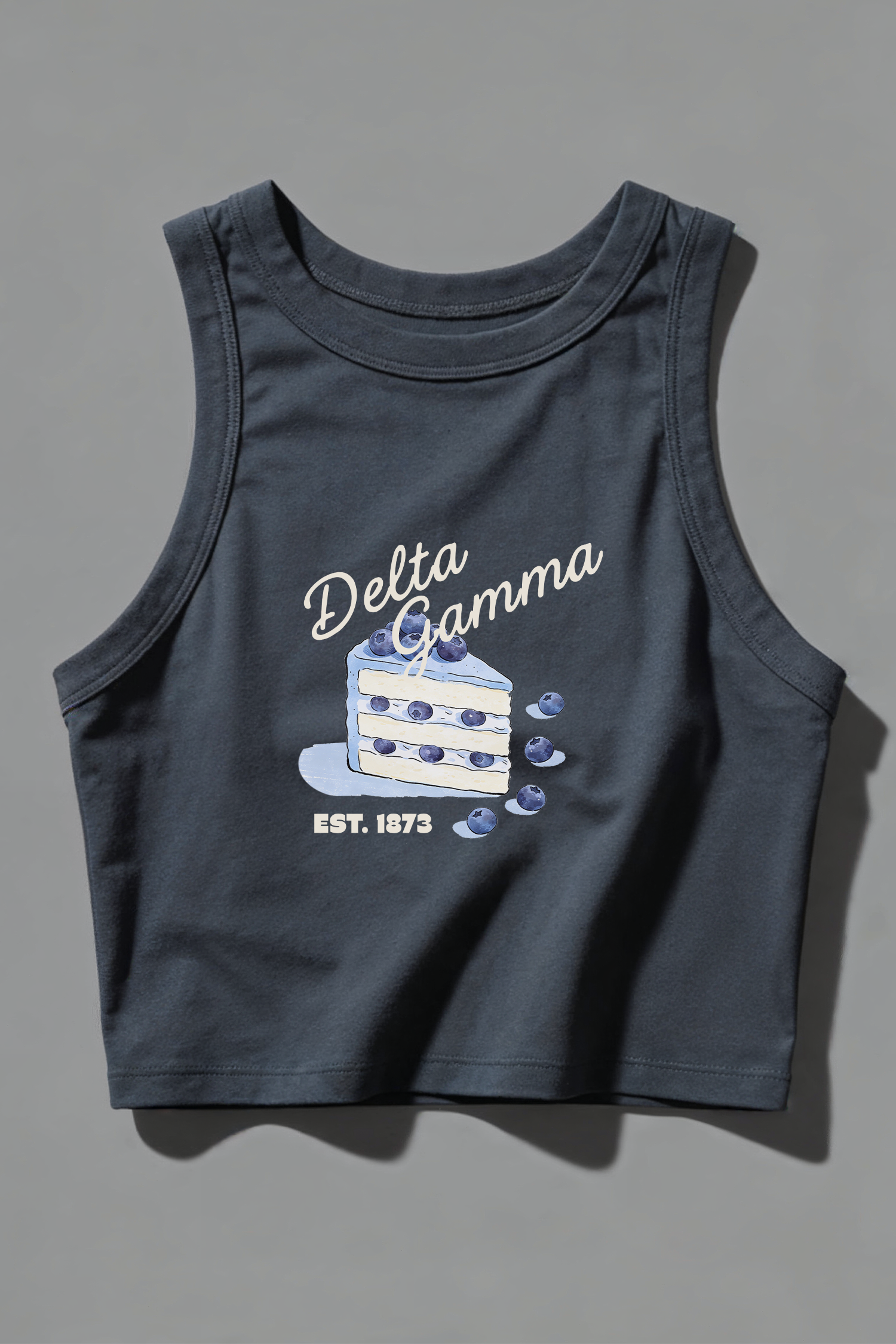 Blueberry Cake Sorority Micro Tank - Delta Gamma
