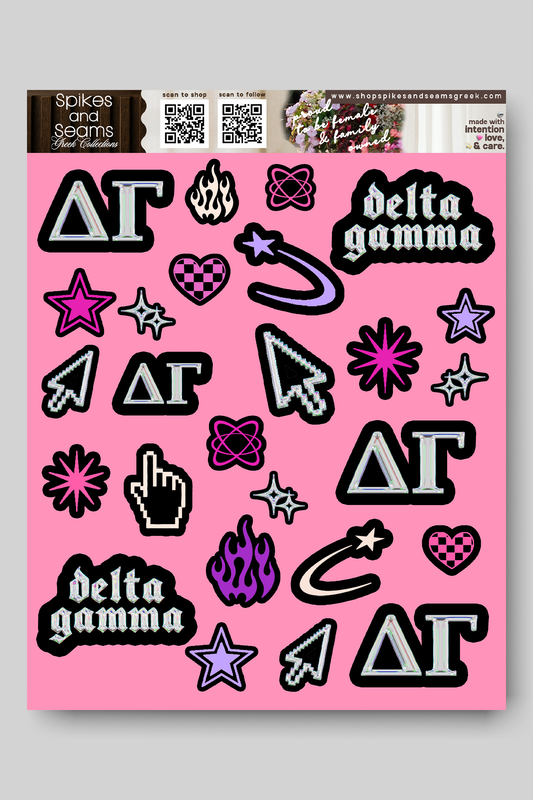Sorority Sticker Sheet #24 - Delta Gamma