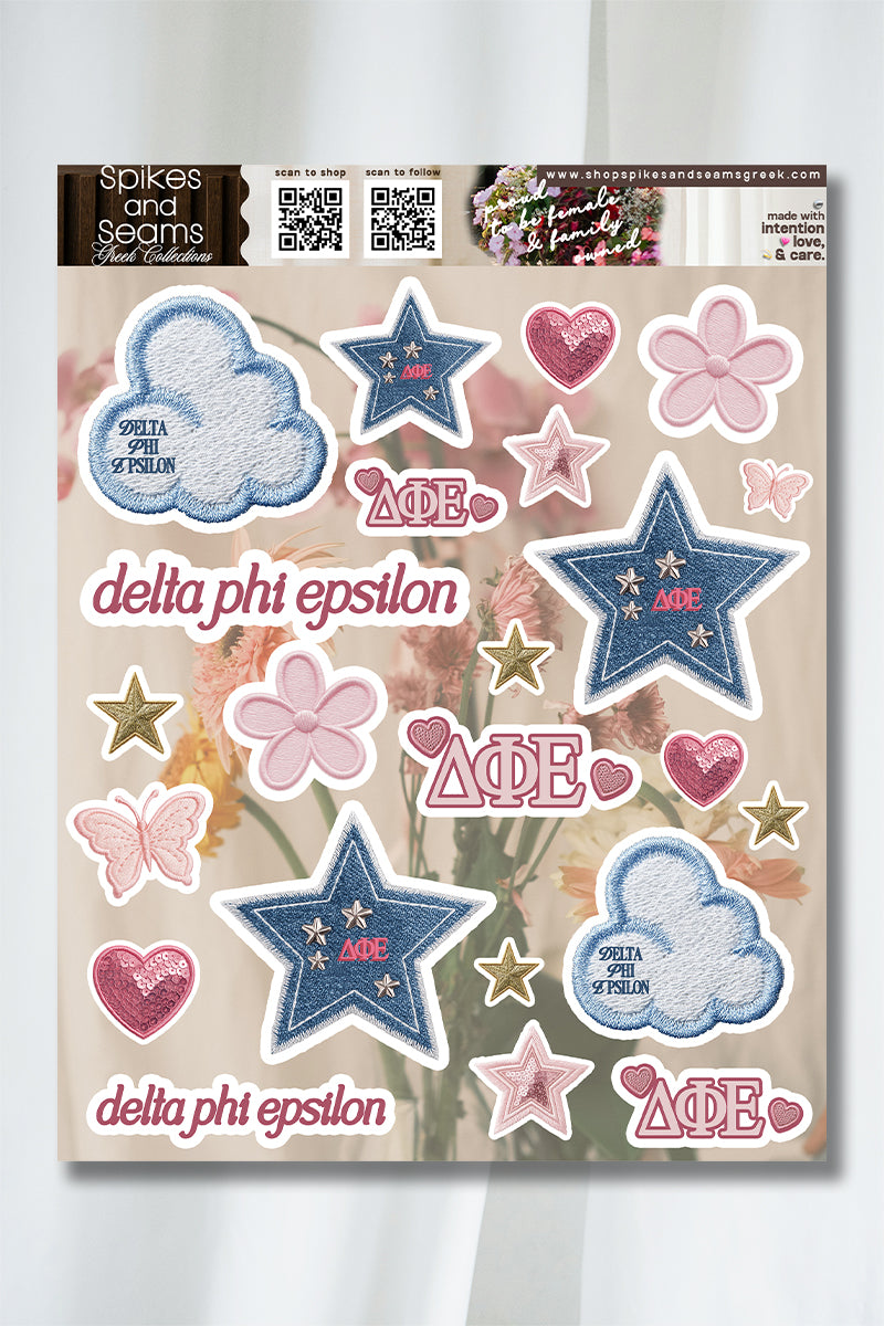 Sorority Sticker Sheet #23 - Spikes and Seams Greek