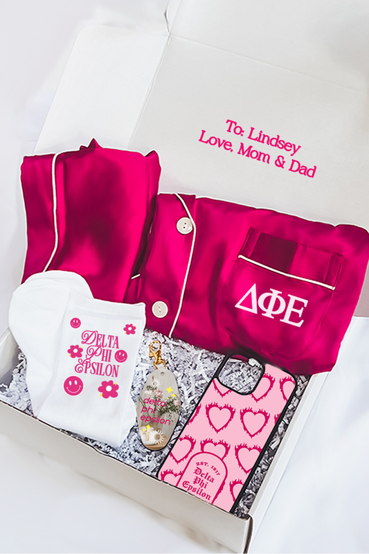 Pink Berry Pajamas Gift Box - Delta Phi Epsilon