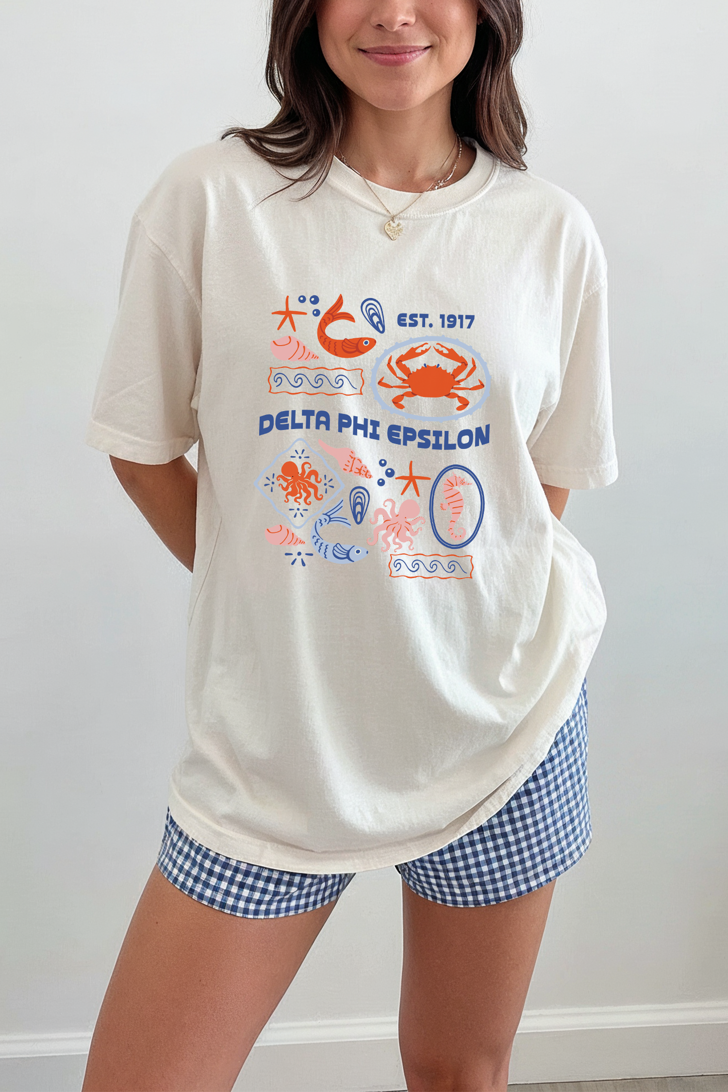 Sorority Ocean Tee - Delta Phi Epsilon