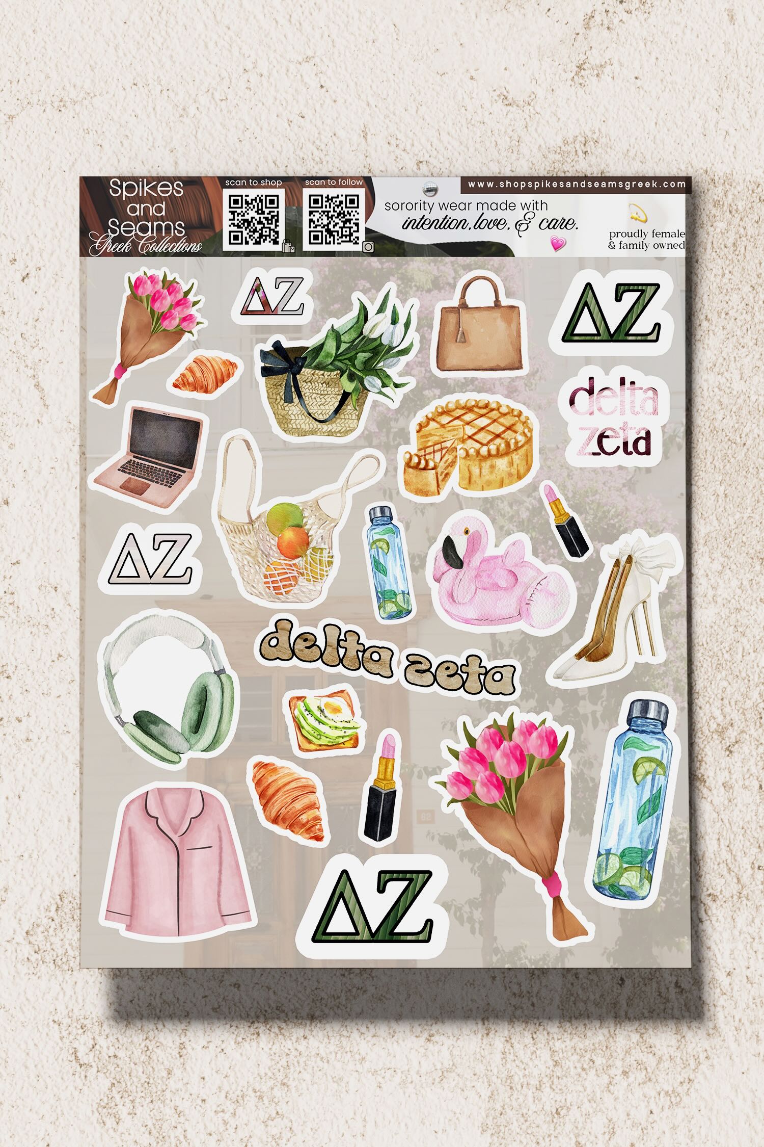 Sorority Sticker Set #22 - Delta Zeta