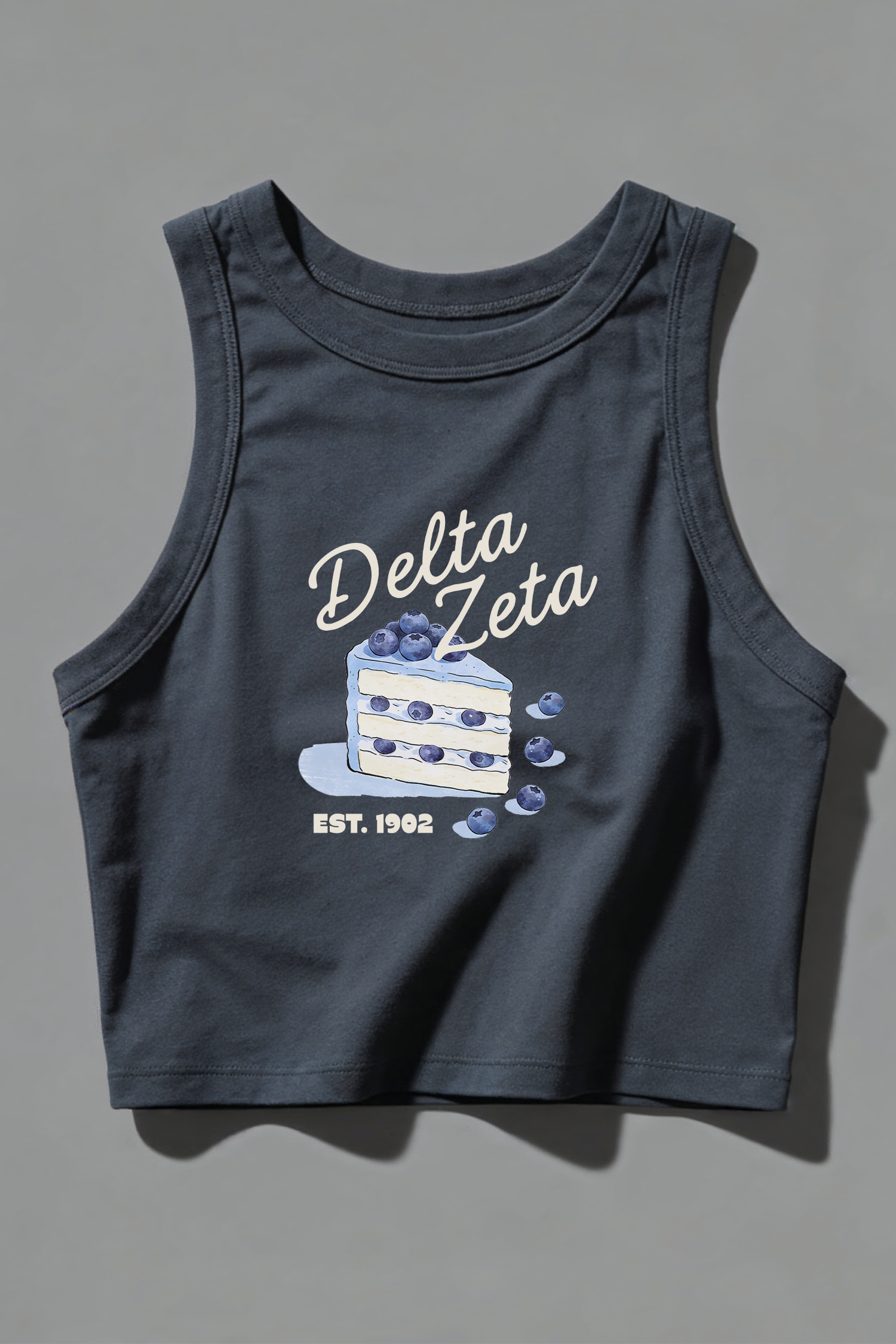Blueberry Cake Sorority Micro Tank - Delta Zeta