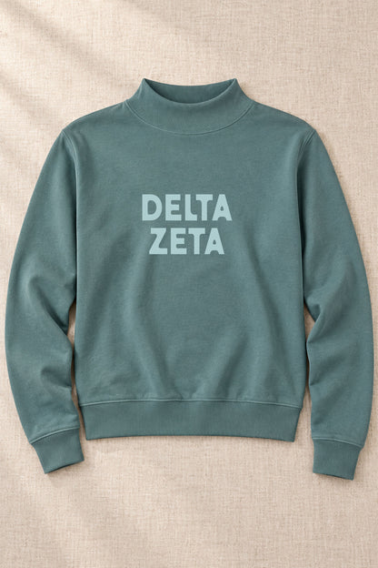 Green Sorority Mockneck