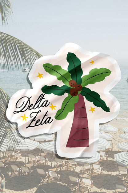 Waterproof Palm Tree Sorority Sticker